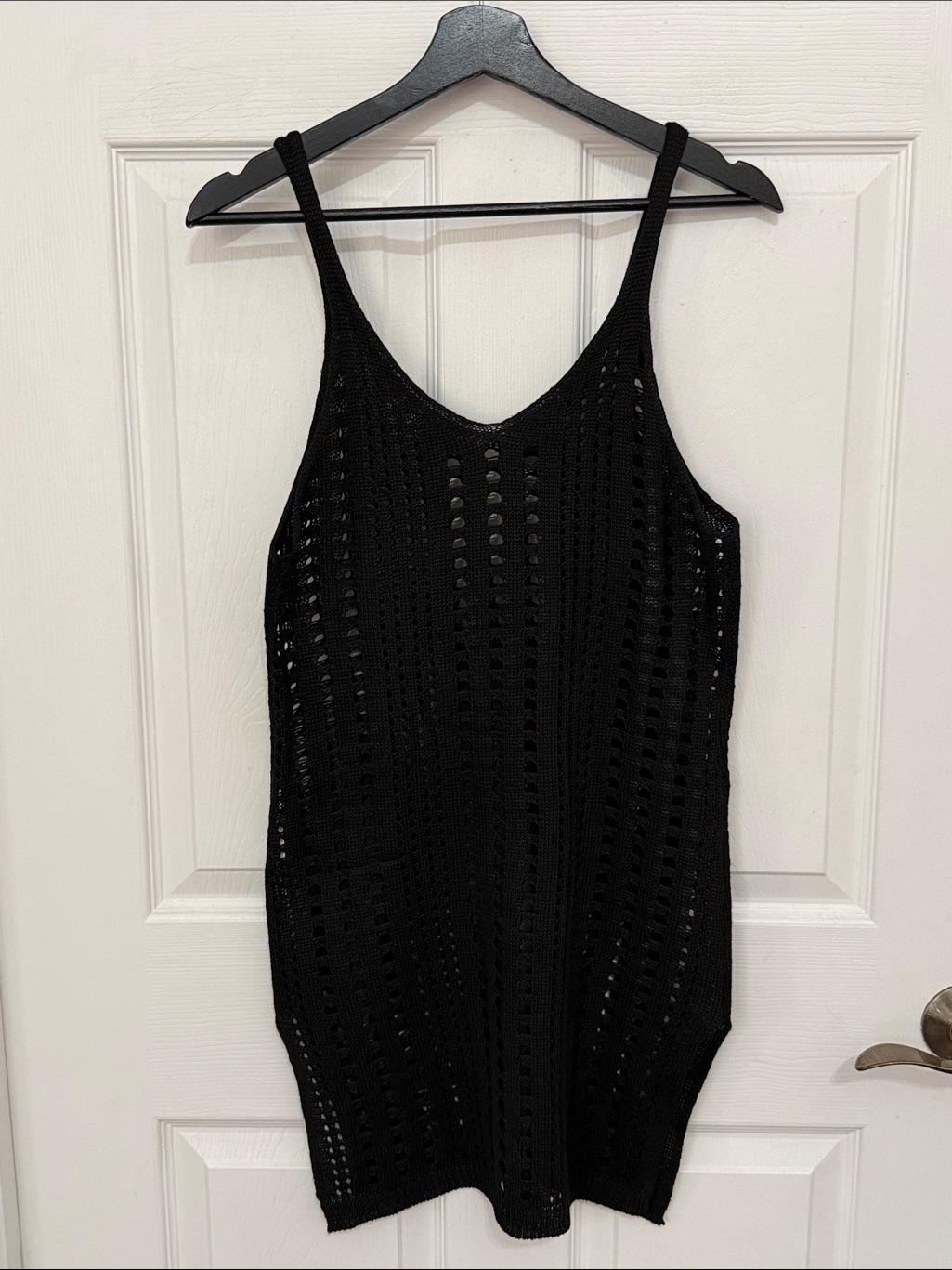 Women’s Knit Black Beach Coverup Dress